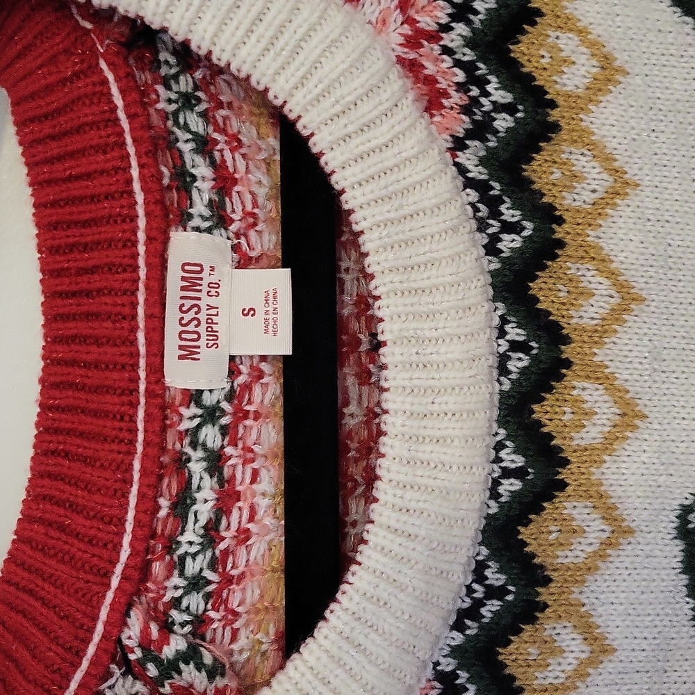 Mossimo size small rose pattern pullover - Picture 5 of 6